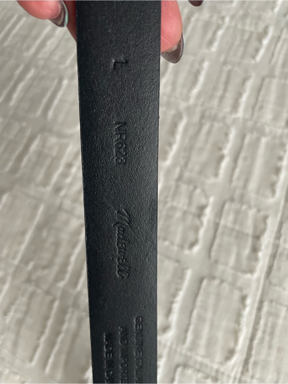 Madewell Triple Metal Keeper Belt in Gold and Black Suede - Picture 5 of 6
